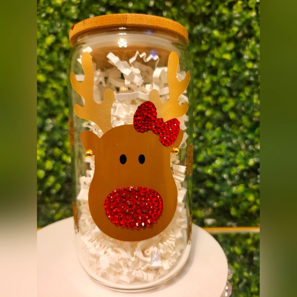 Christmas Glass tumbler